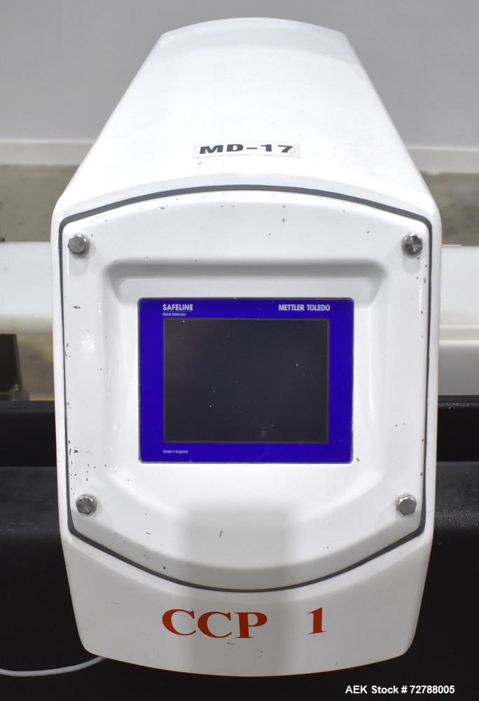 Used Mettler-Toledo Safeline Hi-Speed Model XE Combination Metal Detector and Checkweigher. Capable of speeds up to 500 packages per minute. Capable of weighing product up to 7kg. Approximate 7-3/4" ...