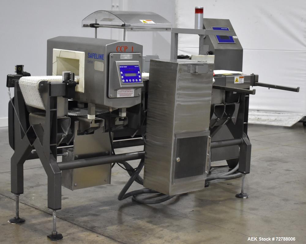 Used- Mettler-Toledo Safeline Hi-Speed Model XE Combination Metal Detector and Checkweigher. Capable of speeds up to 500 pac...