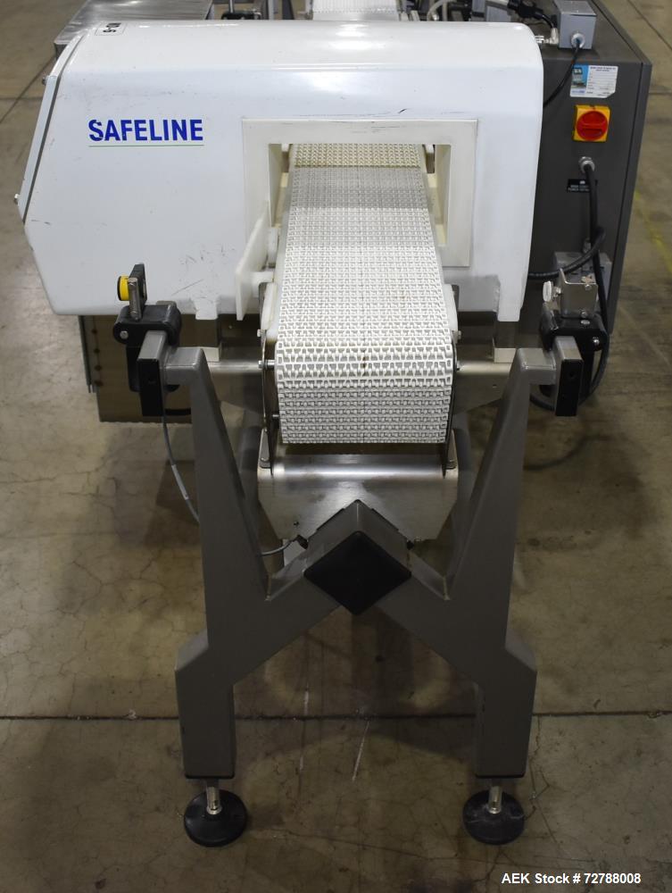 Used Mettler-Toledo Safeline Hi-Speed Model XE Combination Metal Detector and Checkweigher. Capable of speeds up to 500 packages per minute. Capable of weighing product up to 7kg. Approximate 7-3/4" ...