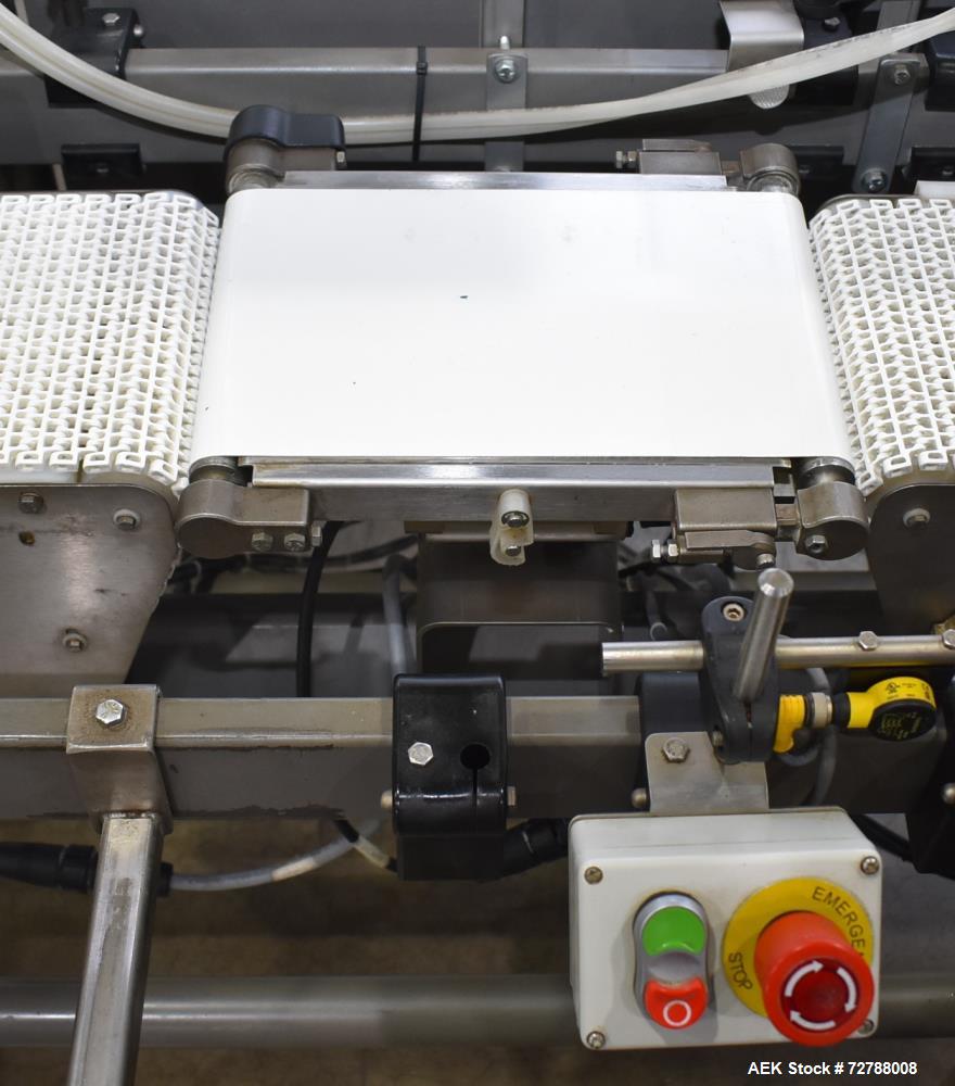 Used Mettler-Toledo Safeline Hi-Speed Model XE Combination Metal Detector and Checkweigher. Capable of speeds up to 500 packages per minute. Capable of weighing product up to 7kg. Approximate 7-3/4" ...