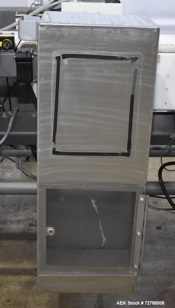 Used Mettler-Toledo Safeline Hi-Speed Model XE Combination Metal Detector and Checkweigher. Capable of speeds up to 500 packages per minute. Capable of weighing product up to 7kg. Approximate 7-3/4" ...
