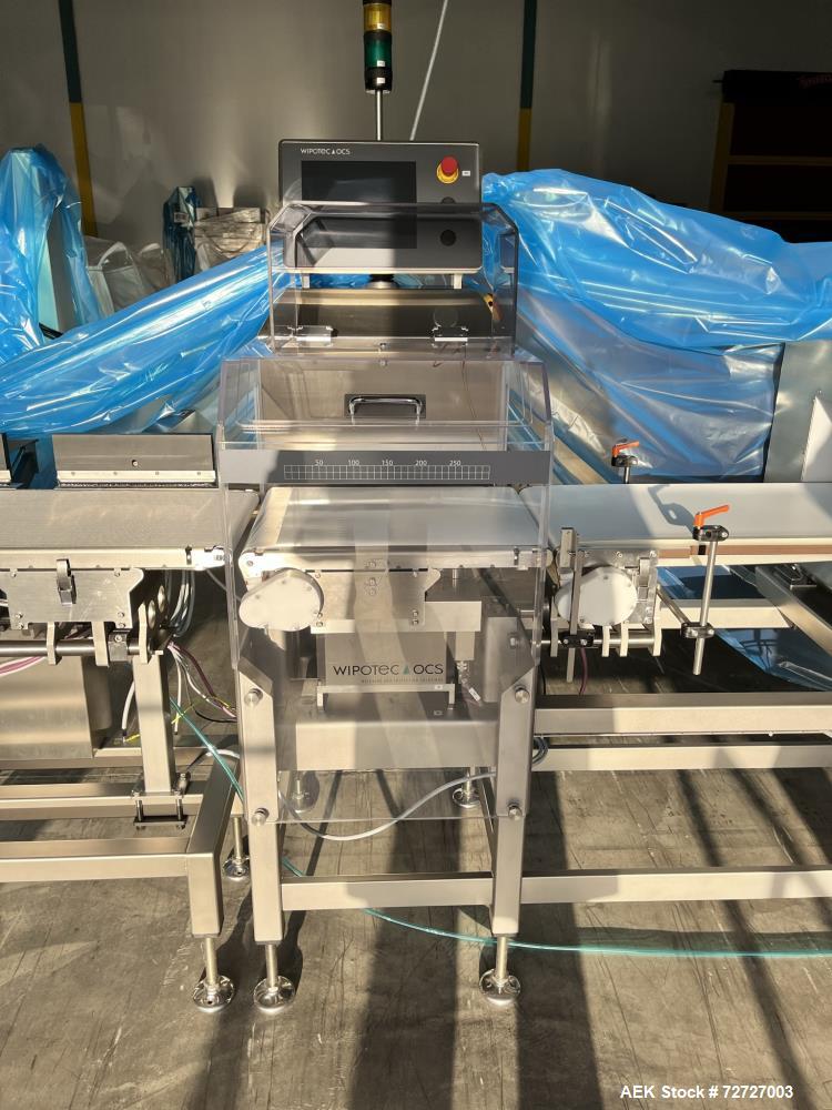 Unused- OCS/Wipotec Combination Checkweigher / Metal Detector, Model(s) THS/21 & HC-M. 3,750 Gram maximum capacity. Aperatur...