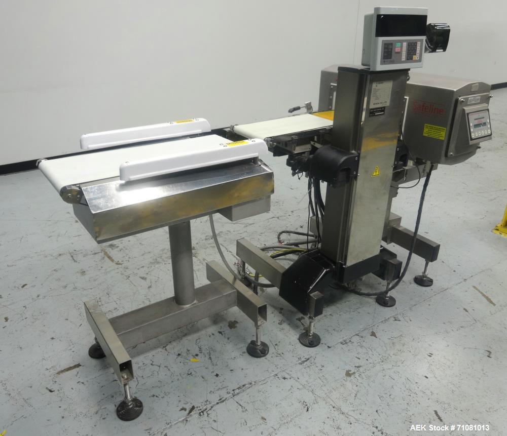 Used- SAFELINE - Ishida Combination Metal Detector Checkweigher