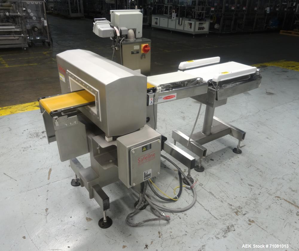 Used- SAFELINE - Ishida Combination Metal Detector Checkweigher