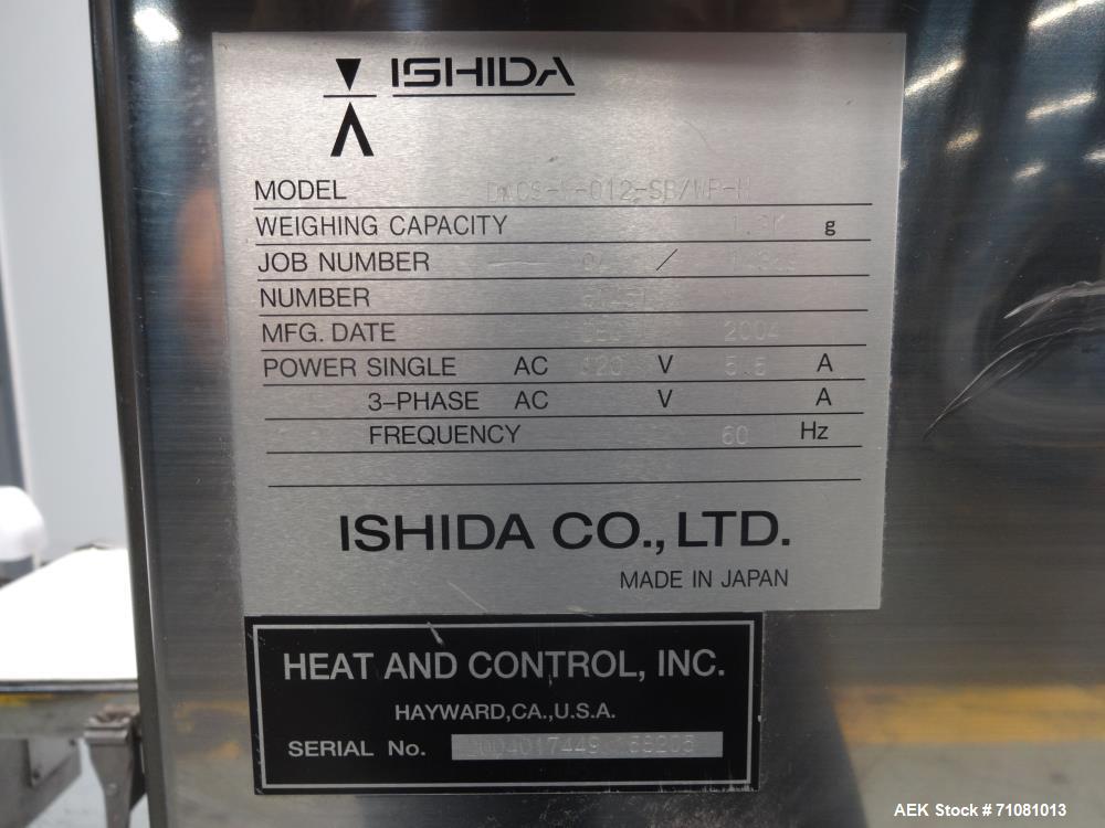 Used SAFELINE - Ishida Combination Metal Detector Checkweigher
