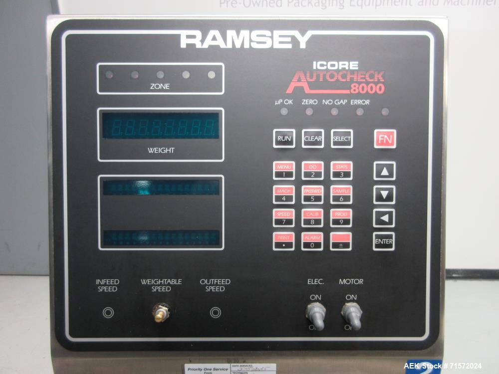 Used Safeline R Series Power Phase Pro Metal Detector and Icore Checkweigher