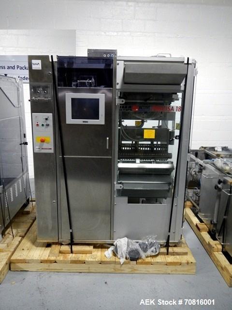 Used IMA Precisa 18 Tablet/Capsule Checkweigher. Never Installed! Capable of speeds up to 200,000 per hour with change parts for checking tablets. Weight range: 1mg - 5000mg with accuracies of +/- 1m...
