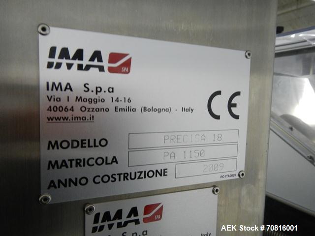 Used IMA Precisa 18 Tablet/Capsule Checkweigher. Never Installed! Capable of speeds up to 200,000 per hour with change parts for checking tablets. Weight range: 1mg - 5000mg with accuracies of +/- 1m...