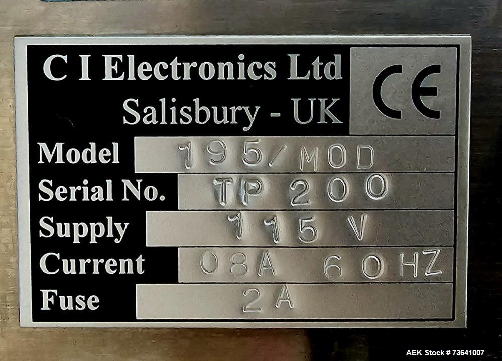 Used Ci Electronics SADE-P2 Pharmaceutical Pill Sorter with Optical Detector