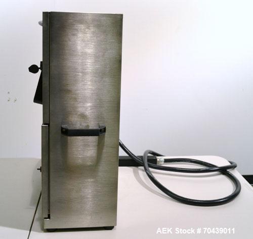 Unused- Domino Model A300 Ink Jet Coder. Includes a print head. 316 Stainless Steel construction. Machine has flexible applications with up to 4 lines in a variety of print formats.