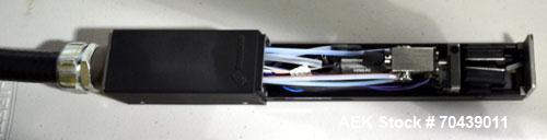 Unused- Domino Model A300 Ink Jet Coder. Includes a print head. 316 Stainless Steel construction. Machine has flexible applications with up to 4 lines in a variety of print formats.