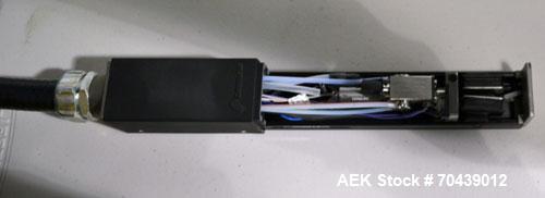 Unused- Domino Model A300 Ink Jet Coder. Includes a print head. 316 Stainless Steel construction. Machine has flexible applications with up to 4 lines in a variety of print formats.