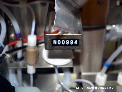 Unused- Domino Model A300 Ink Jet Coder. Includes a print head. 316 Stainless Steel construction. Machine has flexible applications with up to 4 lines in a variety of print formats.