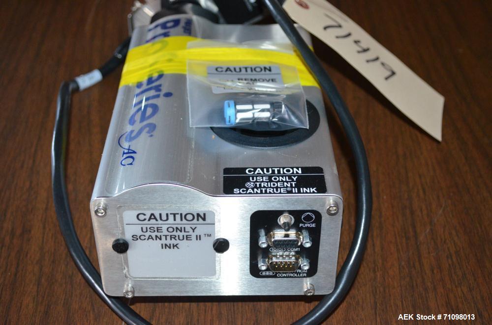 Unused- Foxjet Model 2464238 Stainless Steel Ink Jet Coder Print Head with Foxjet Marksman Duo Push Button Controller with Full Alpha Numeric Keypad. Conveyor  Mount Kits, Pro Series AC STII Type Ink...