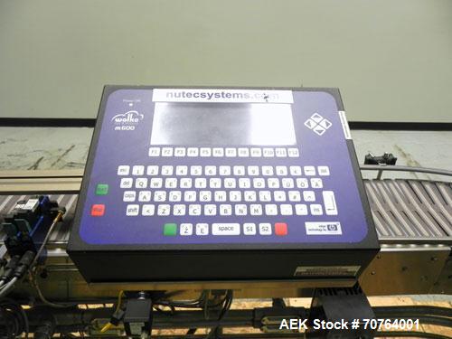 Used Wolke M600 Case Printer with Bar Code Scanner