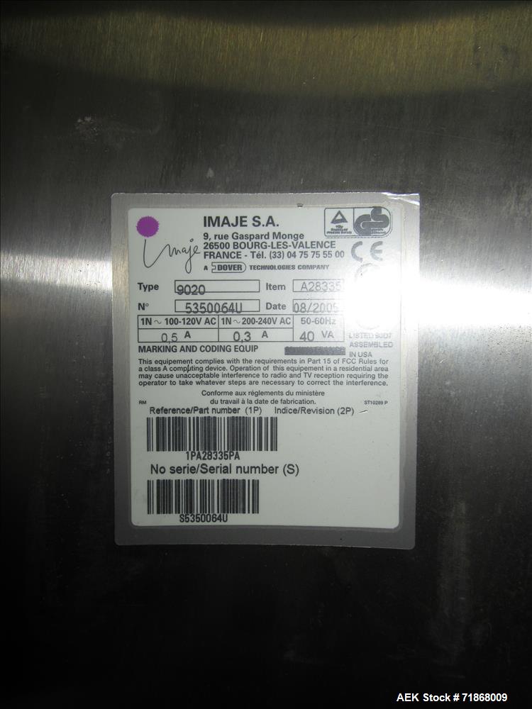 Used Image Ink Jet Printer, Model 9020
