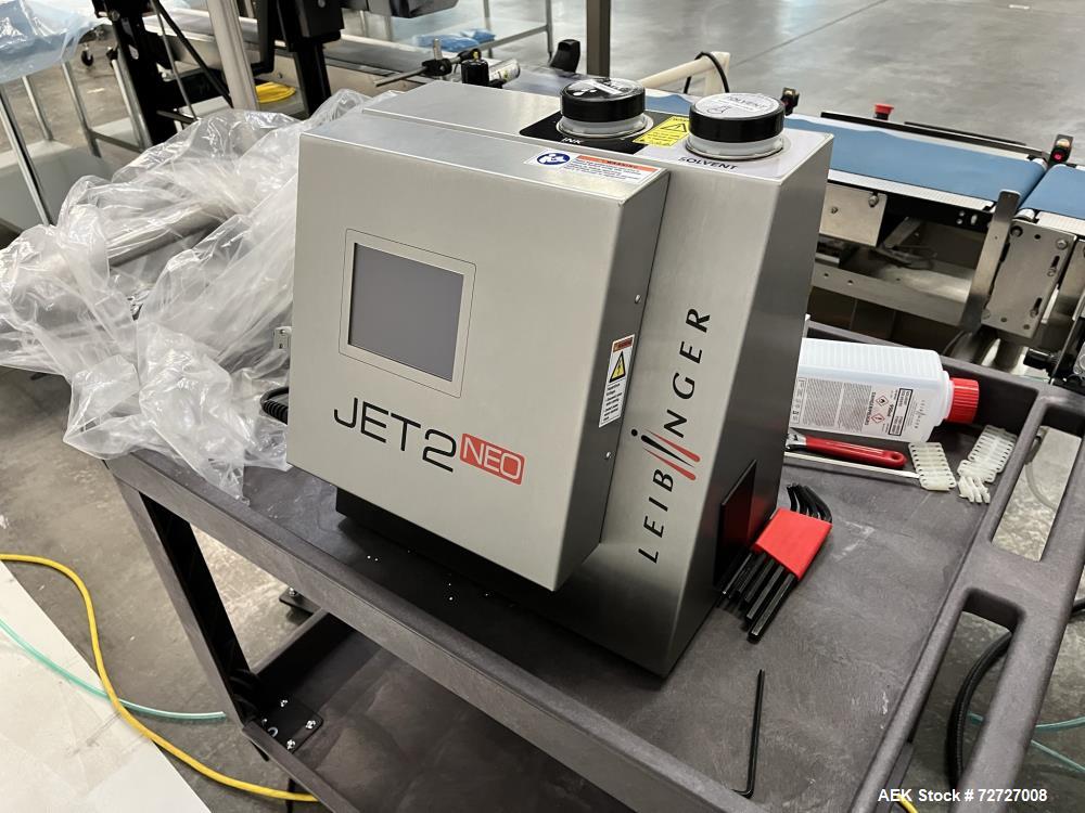 Unused- Leibinger Ink Jet Coder, Model NEO Jet 2. Closed loop ink feed system. Print up to 2,666 characters. Nozzle size 70u...