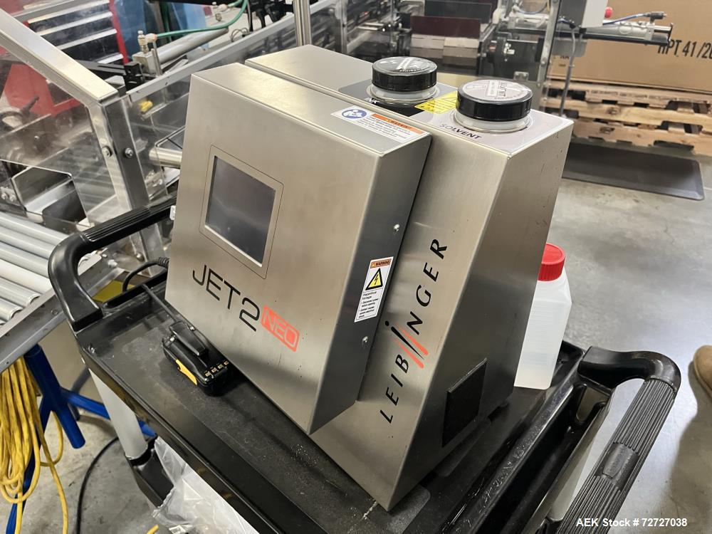 Used Leibinger Ink Jet Coder, Model NEO Jet 2. Print up to 2,666 characters. Nozzle size 70um.