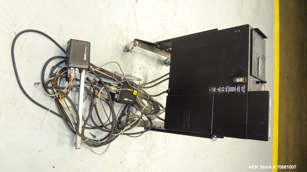 Used Markem 5000 Series Touch Dry Ink Jet Printer, Model 5200. Print area 65mm x 1200mm per printhead (2.56" x 47.25"). Print speed 55m/minute (180ft/min). Most industry standard bar codes including ...