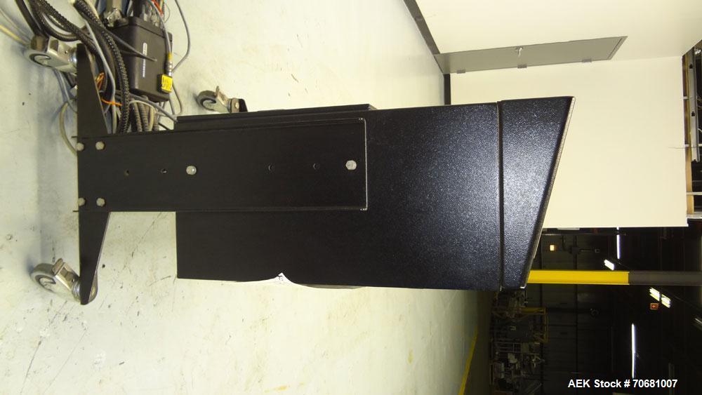 Used Markem 5000 Series Touch Dry Ink Jet Printer, Model 5200. Print area 65mm x 1200mm per printhead (2.56" x 47.25"). Print speed 55m/minute (180ft/min). Most industry standard bar codes including ...