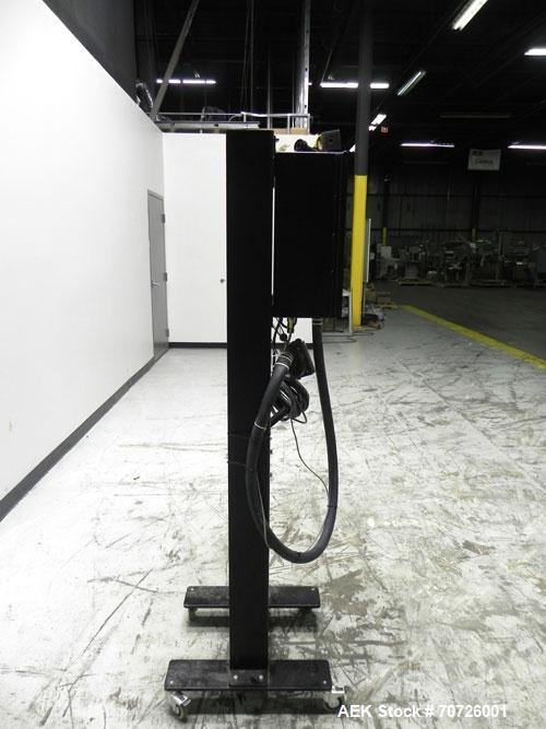 Used Markem Model 9064 Ink Jet Coder. Small character coder with print height up to 1" or 25.4 mm. Message length up to 14" or 356 mm. Stores up to 50 messages. Prints up to 8 lines of text. Printhea...