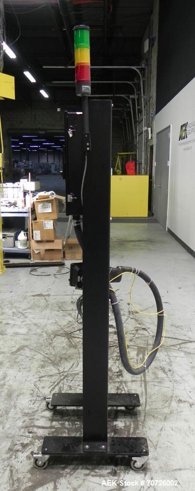 Used Markem Model 9064 Ink Jet Coder. small character coder with print height up to 1" or 25.4 mm. Message length up to 14" or 356 mm. Stores up to 50 messages. Prints up to 8 lines of text. Printhea...