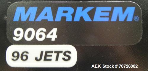 Used Markem Model 9064 Ink Jet Coder. small character coder with print height up to 1" or 25.4 mm. Message length up to 14" or 356 mm. Stores up to 50 messages. Prints up to 8 lines of text. Printhea...