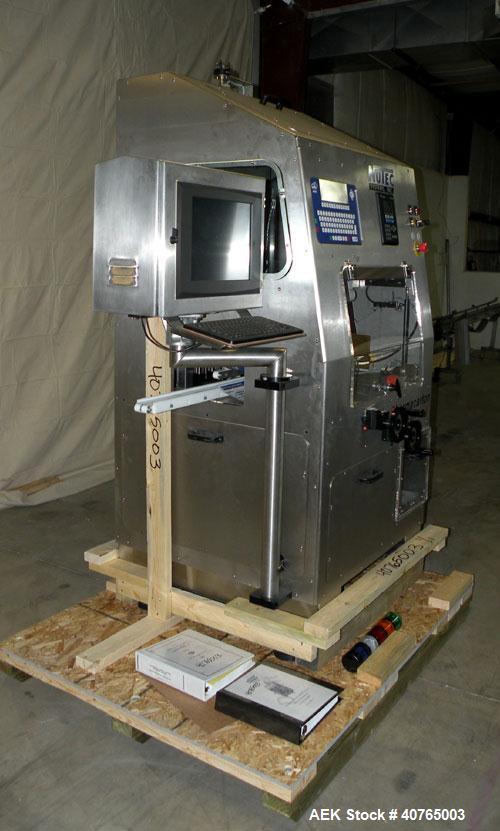 Used Nutec Systems Pharmacarton Coding Inspection System II. Designed for inline, high-resolution digital printing of lot, expiration, and bar codes for pharmaceutical and medical cartons. New design...