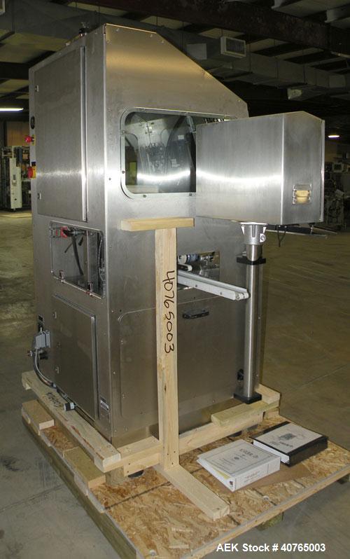Used Nutec Systems Pharmacarton Coding Inspection System II. Designed for inline, high-resolution digital printing of lot, expiration, and bar codes for pharmaceutical and medical cartons. New design...