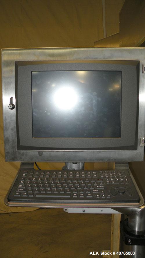 Used Nutec Systems Pharmacarton Coding Inspection System II. Designed for inline, high-resolution digital printing of lot, expiration, and bar codes for pharmaceutical and medical cartons. New design...