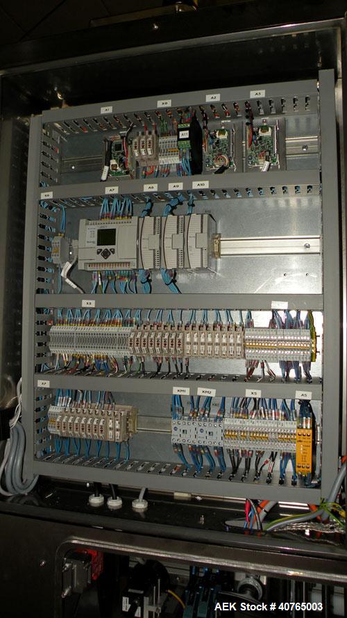 Used Nutec Systems Pharmacarton Coding Inspection System II. Designed for inline, high-resolution digital printing of lot, expiration, and bar codes for pharmaceutical and medical cartons. New design...