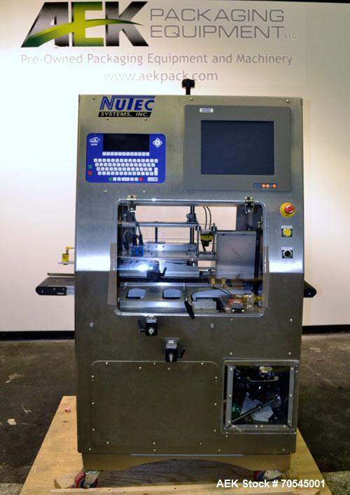 Used Nutec Systems Pharmacarton Coding Inspection System II