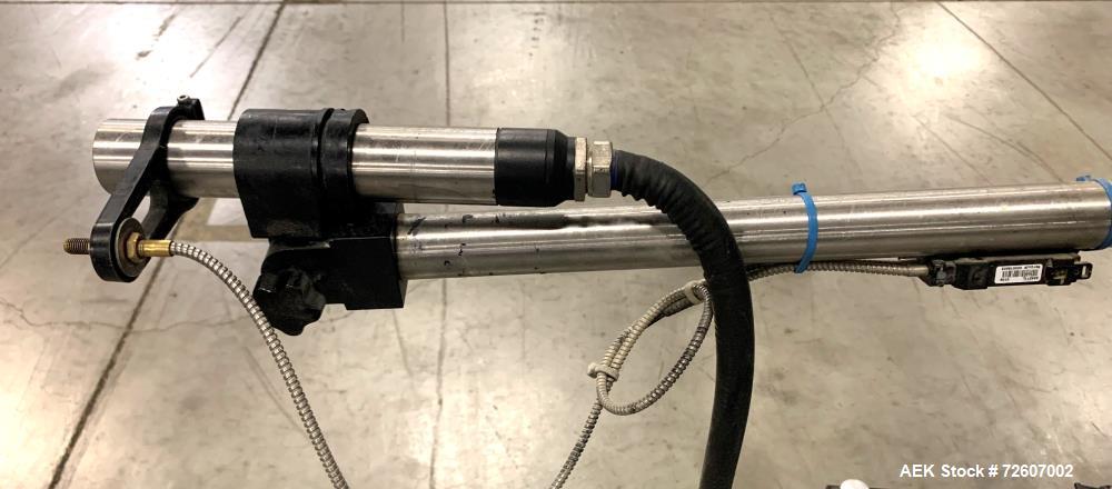 Used VideoJet 1220 Continuous InkJet Coder. Can print 1 to 5 lines of print at speeds of up to 533 fpm (162.5mpm). 10 Characters per inch, single line of print. Nominal character height selectable fr...