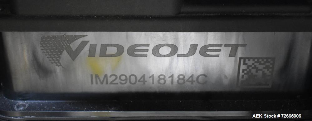 Used- VideoJet Model 1220 Continuous Ink Jet Coding Machine. Can print 1 to 5 lines of print at speeds of up to 533 fpm (162...