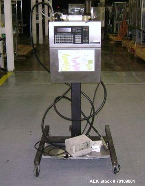 Used Videojet Excel 170i Series Ink Jet Printer-Coder. Designed for multiple line codes with a single printhead. Machine is rated at production line speeds of more than 1,100 feet (330m) per minute a...