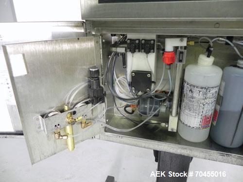 Used VideoJet Model Excel 170i Small Character Ink Jet Coder. Machine prints 10 characters per inch single line. Can print 1 to 3 lines at speeds up to 916 ft/min, up to 1832 characters per second. F...