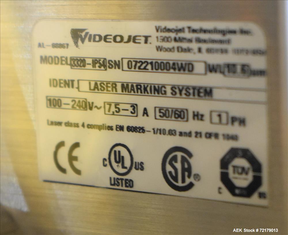 Used VideoJet Ink Jet Coder-Laser marking system.