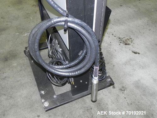 Used Videojet Model 37e Ink Jet Coder. Machine is capable of printing at speeds up to 123 feet per minute (37 meters per minute). Can do a 7 x 9 matrix on single line or 5 x 7 matrix on dual line. Pr...