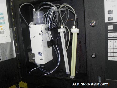 Used Videojet Model 37e Ink Jet Coder. Machine is capable of printing at speeds up to 123 feet per minute (37 meters per minute). Can do a 7 x 9 matrix on single line or 5 x 7 matrix on dual line. Pr...