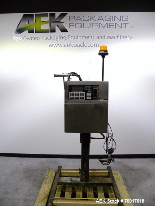 Used Videojet Excel 170i Series Ink Jet Printer-Coder. Designed for multiple-line codes with a single printhead, at production-line speeds of more than 1,100 feet (330m) per minute. Includes a print ...