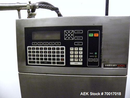 Used Videojet Excel 170i Series Ink Jet Printer-Coder. Designed for multiple-line codes with a single printhead, at production-line speeds of more than 1,100 feet (330m) per minute. Includes a print ...