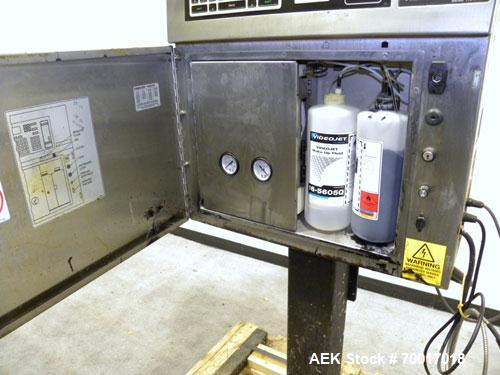 Used Videojet Excel 170i Series Ink Jet Printer-Coder. Designed for multiple-line codes with a single printhead, at production-line speeds of more than 1,100 feet (330m) per minute. Includes a print ...