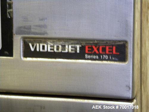 Used Videojet Excel 170i Series Ink Jet Printer-Coder. Designed for multiple-line codes with a single printhead, at production-line speeds of more than 1,100 feet (330m) per minute. Includes a print ...