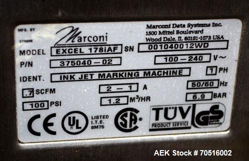 Used Video Jet Excel 178iAF Series Ink Jet Printer