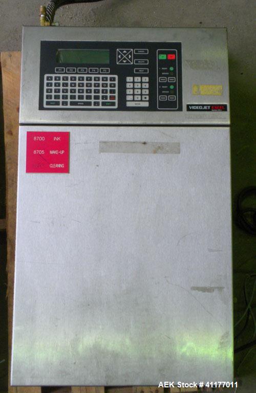 Used VideoJet Excel 270I Dual Head System with (2) 20' long umbilical. Has 62 character spaces, and 8 messages may be stored. 8 custom characters in 10 x 16 matrix. Capable of up to 916 feet per minu...