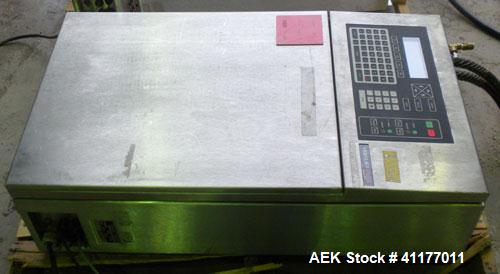 Used VideoJet Excel 270I Dual Head System with (2) 20' long umbilical. Has 62 character spaces, and 8 messages may be stored. 8 custom characters in 10 x 16 matrix. Capable of up to 916 feet per minu...