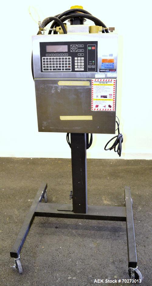 Used Videojet Excel 100 Series Ink Jet Printer. Designed for multiple-line codes with a single printhead, at production-line speeds of more than 1832 characters per second.Small character printer wit...
