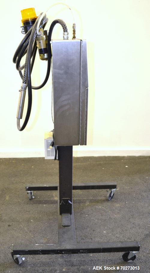 Used Videojet Excel 100 Series Ink Jet Printer. Designed for multiple-line codes with a single printhead, at production-line speeds of more than 1832 characters per second.Small character printer wit...