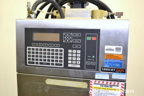 Used Videojet Excel 100 Series Ink Jet Printer. Designed for multiple-line codes with a single printhead, at production-line speeds of more than 1832 characters per second.Small character printer wit...