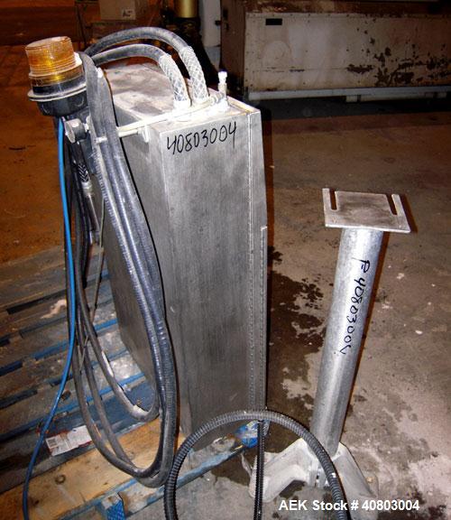 Used Videojet Ink Jet Marking Machine, Model Excel/273/AF. 1/50/60/100-240 volt, 2 scfm, 100 psi. Includes 2 printing heads and a pedestal stand.